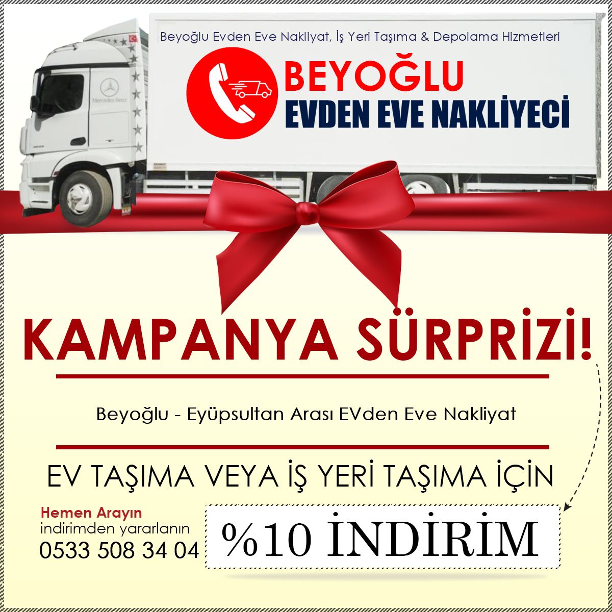 Beyoğlu - Eyüpsultan Arası EVden Eve Nakliyat